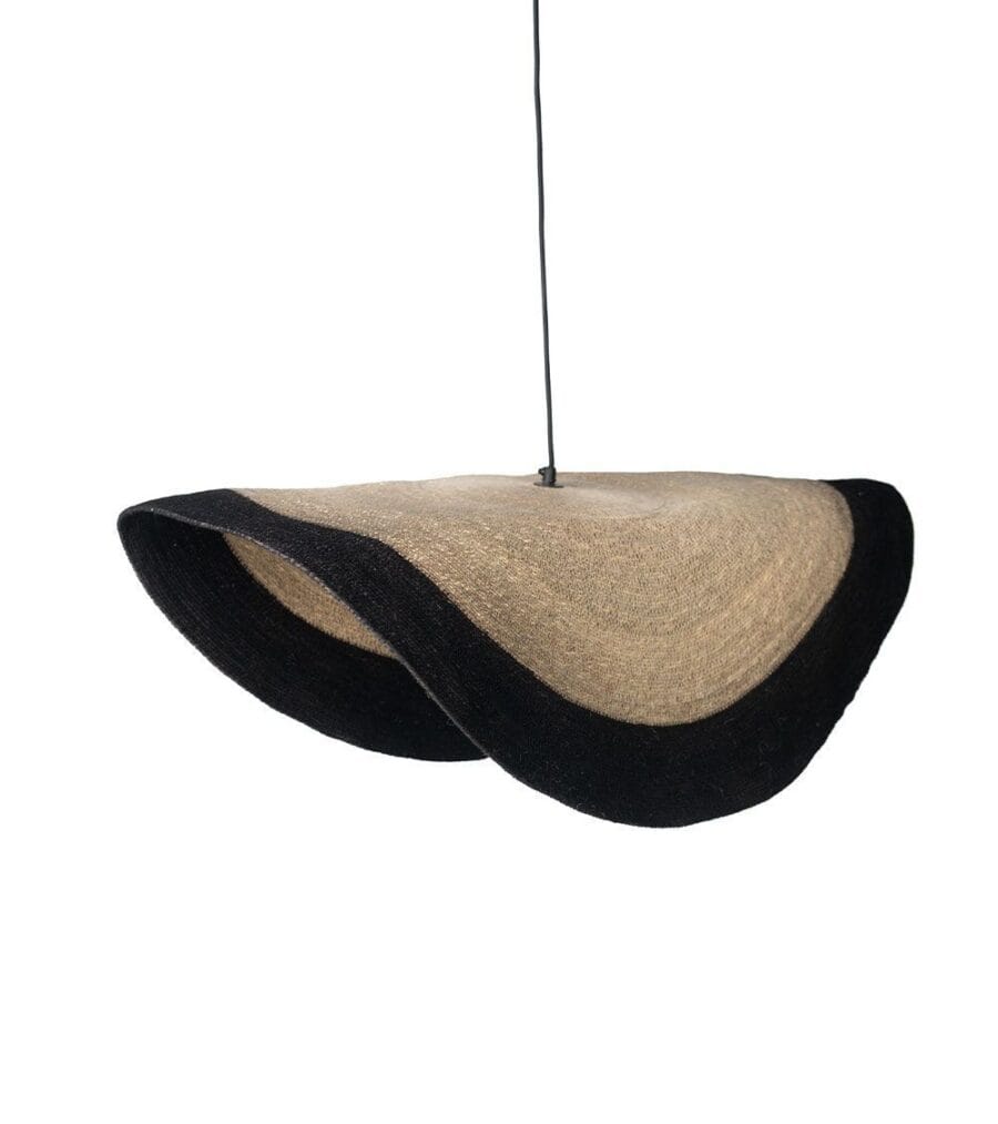 Suspension Nacho Naturel Bordure Noire Athezza