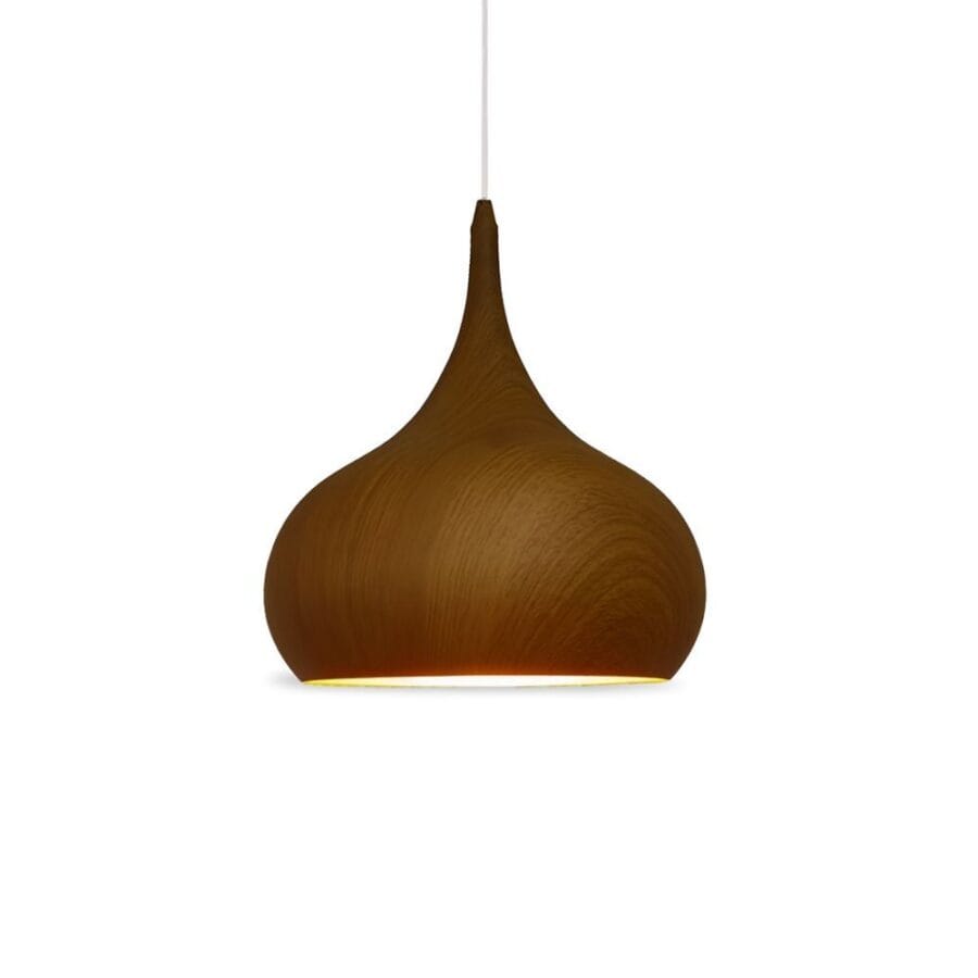 Suspension Steelwood Bulbe Effet Bois Athezza