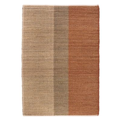 Tapis de salon Karan jonc de mer Terracotta