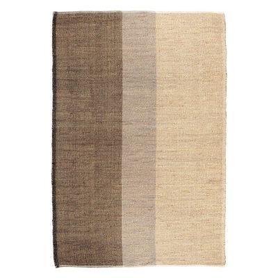 Tapis de salon Karan jonc de mer Carbone