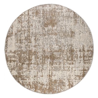 Tapis d'extérieur rond Catania polypropylène 2 Naturel