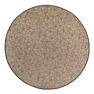 Tapis d'extérieur rond Chelby polypropylène Naturel 160 cm