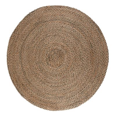 Tapis de salon rond Elliot jute Fougère 160 cm