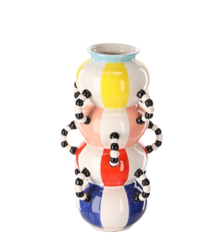 Vase Décoratif Pelangi L Céramique Athezza