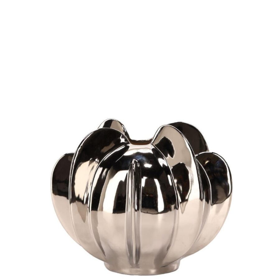 Vase Remo Chrome L Grès Athezza