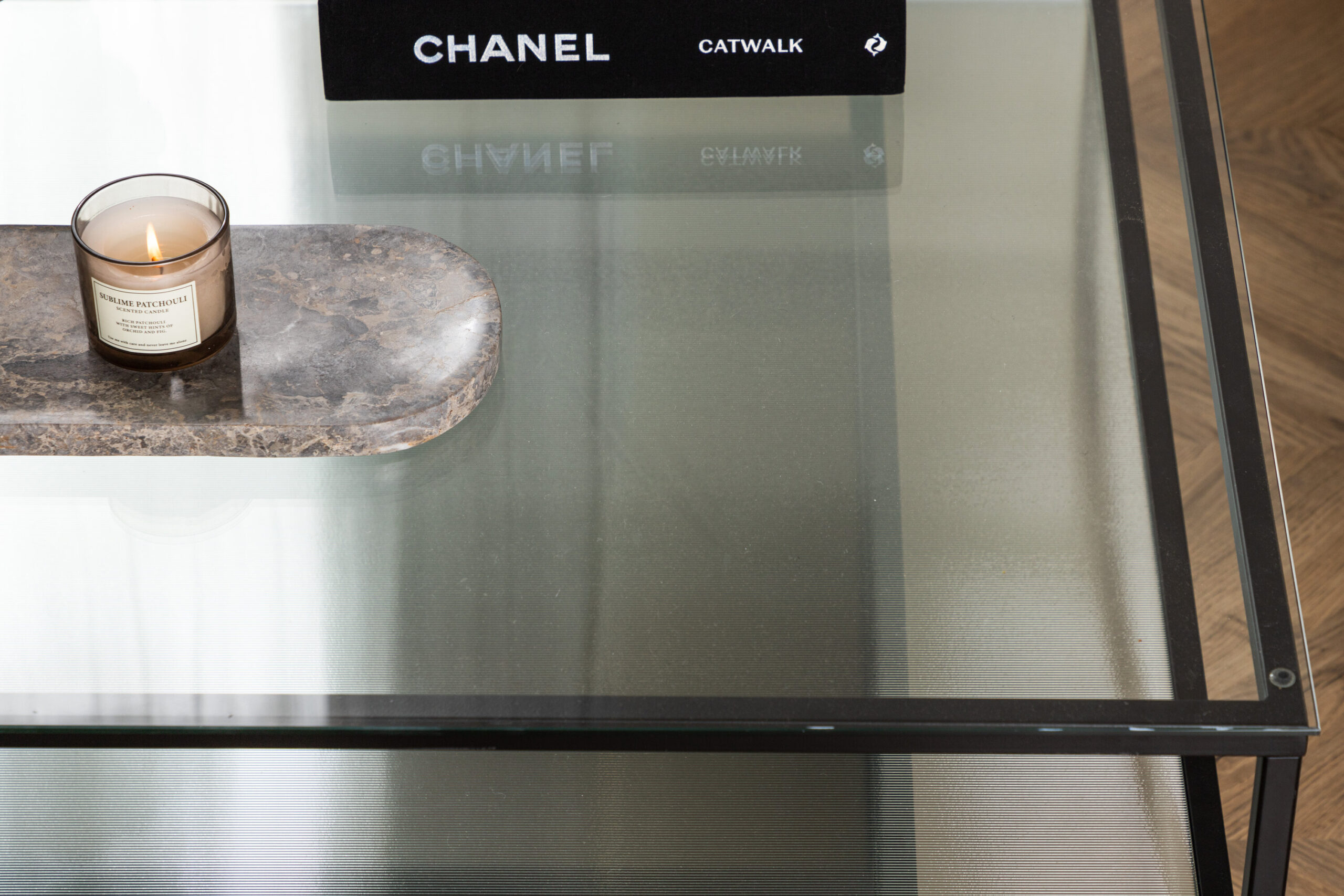 Table basse Maglehem - Noir / Verre transparent – Image 3