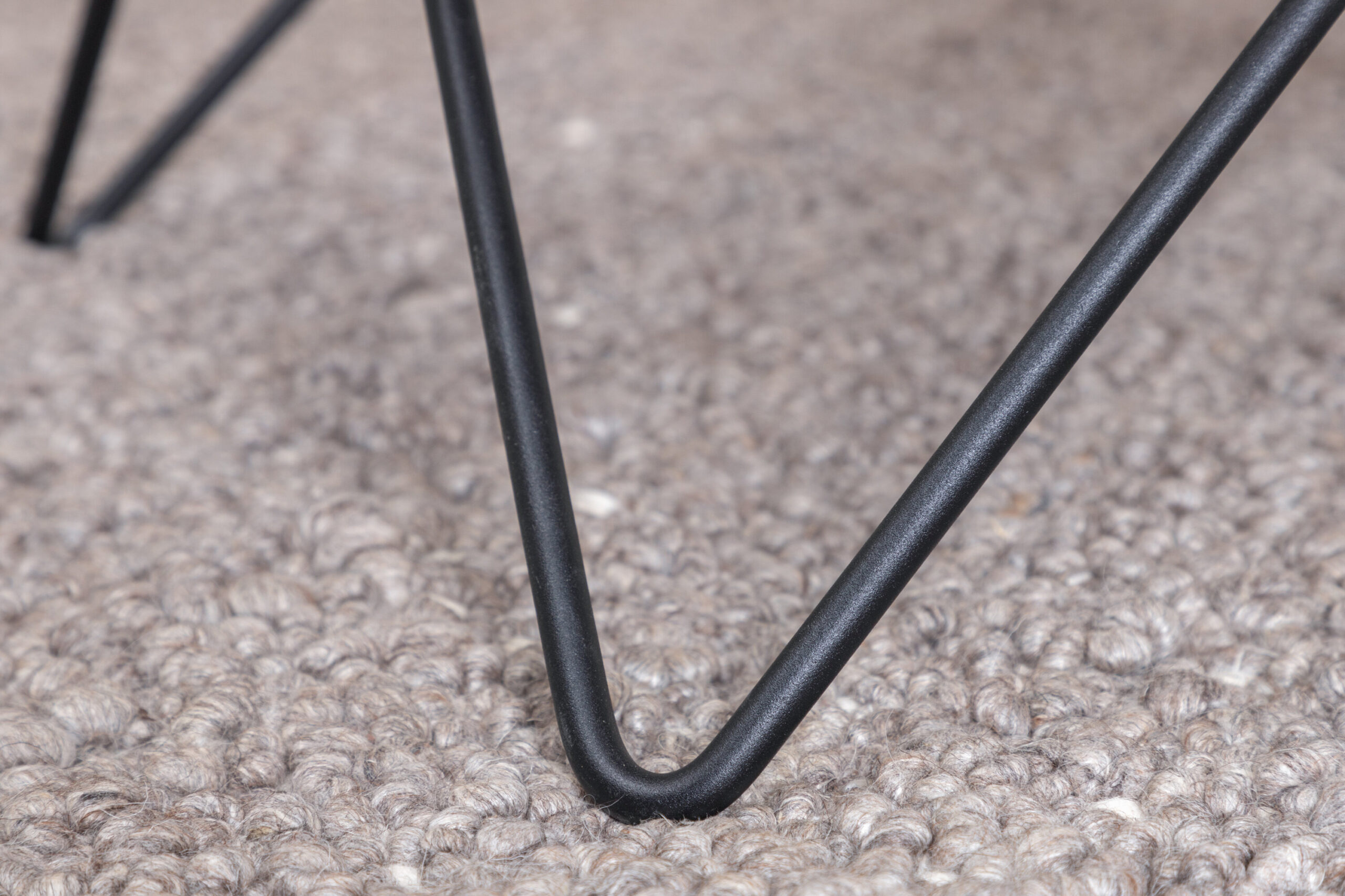 Table basse Tristar - Noir / Marbre verre gris – Image 4