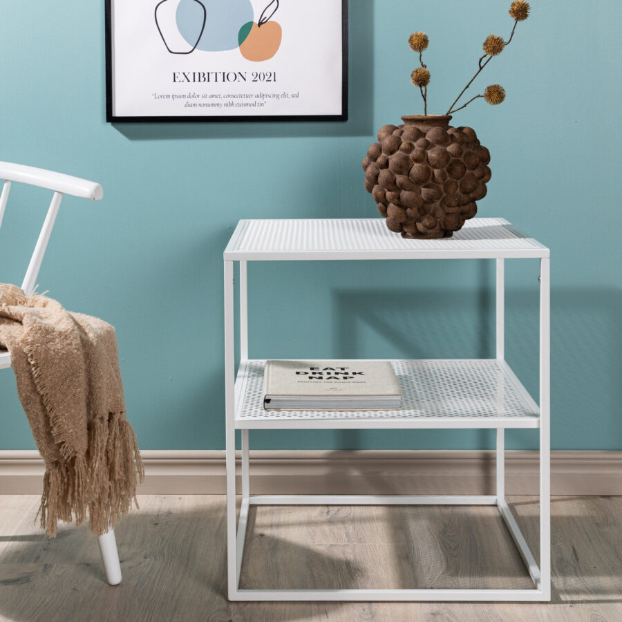 Table d’appoint Netz - Blanc