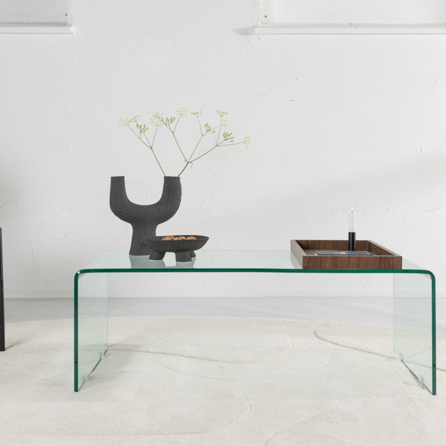 Table basse Telemark - Verre transparent