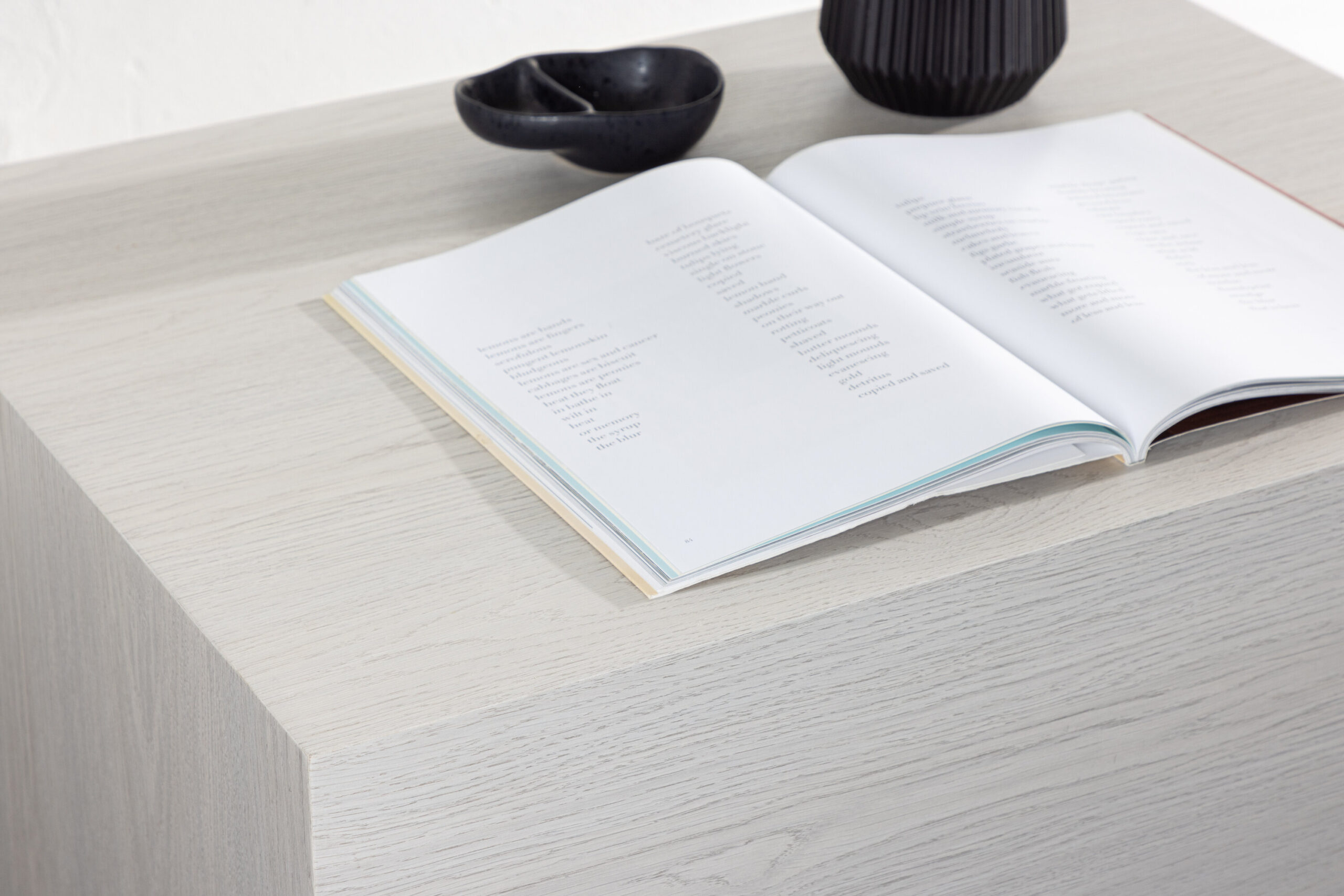 Table basse York basse - Bois blanchi / blanc – Image 4