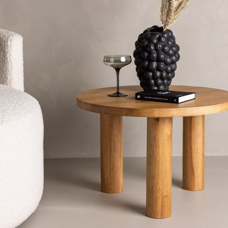 Table basse Duxbury - Aspect chêne / Hévéa