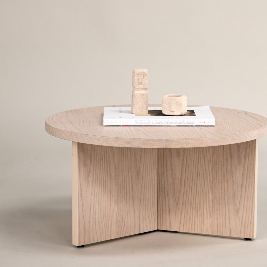 Table basse Saltö grande - Bois blanchi