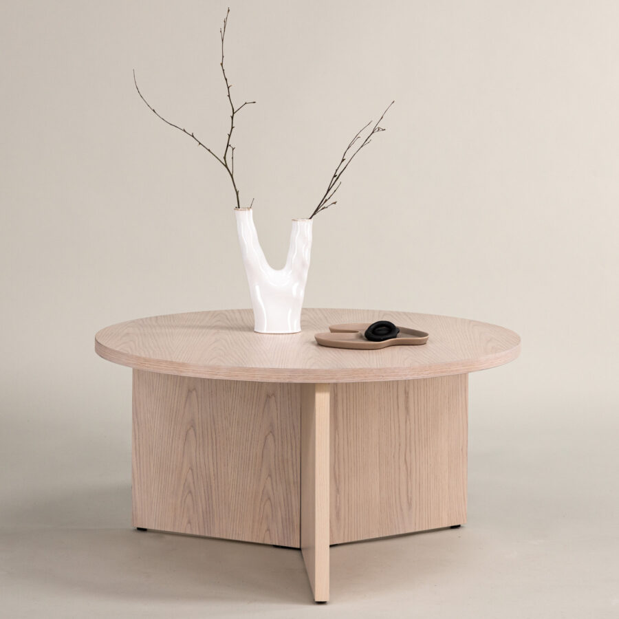 Table basse Saltö petite - Bois blanchi