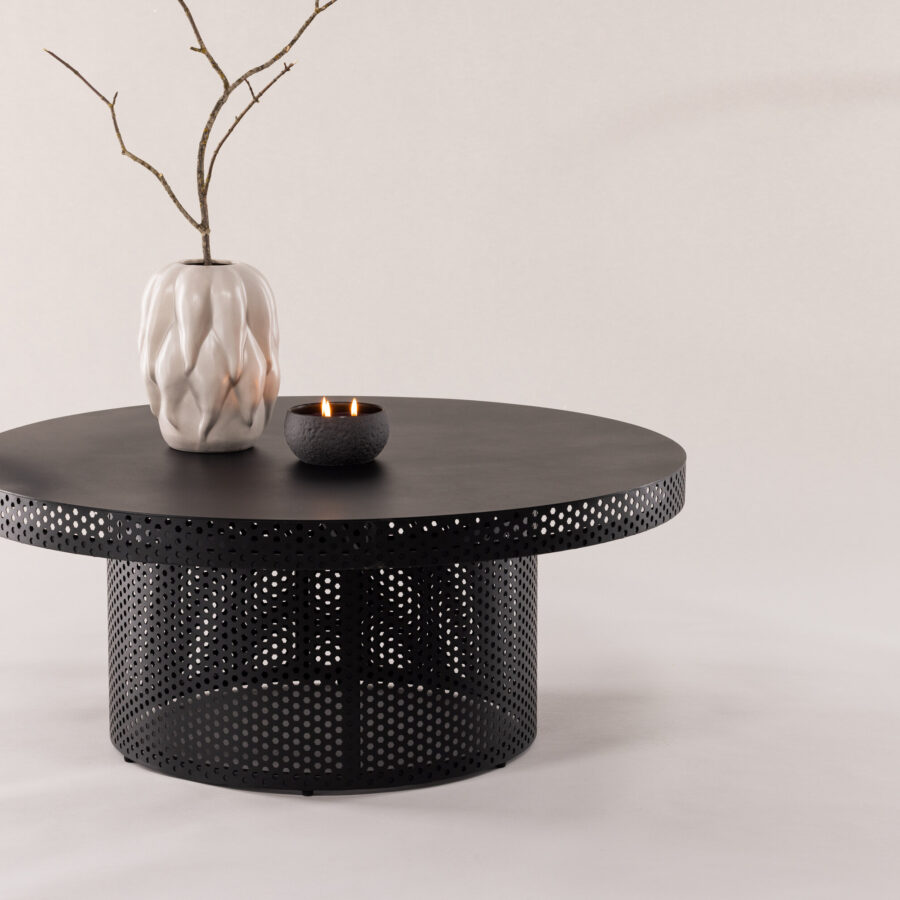 Table basse West End x Josefin Lustig - Noir / Métal noir
