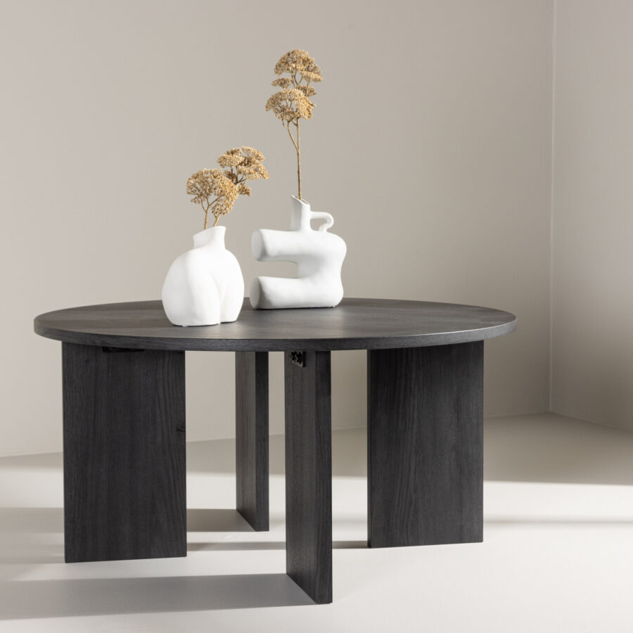 Table basse Askerön - ø80 cm - Noir