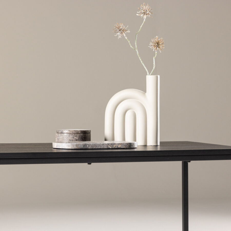 Table basse Mallan - 60x120 cm - Noir