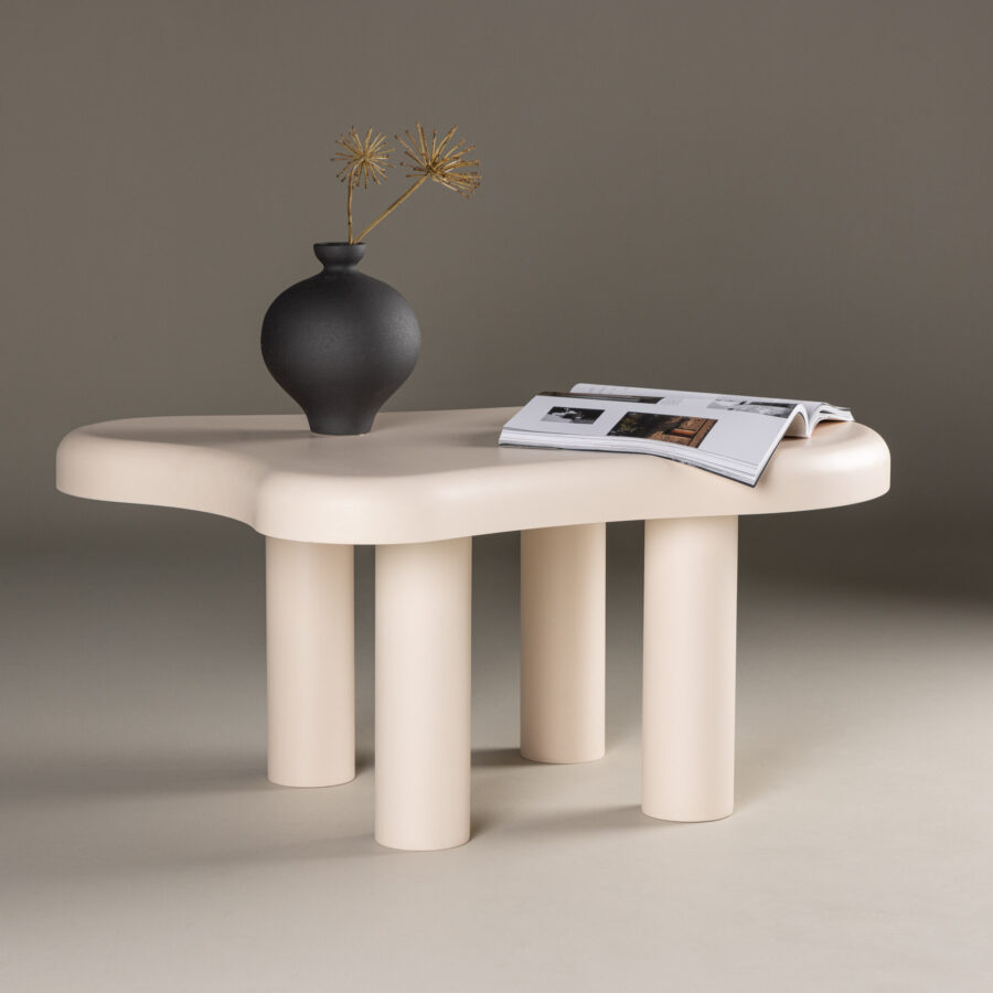 Table basse Strömstad - 71x100 cm - Blanc