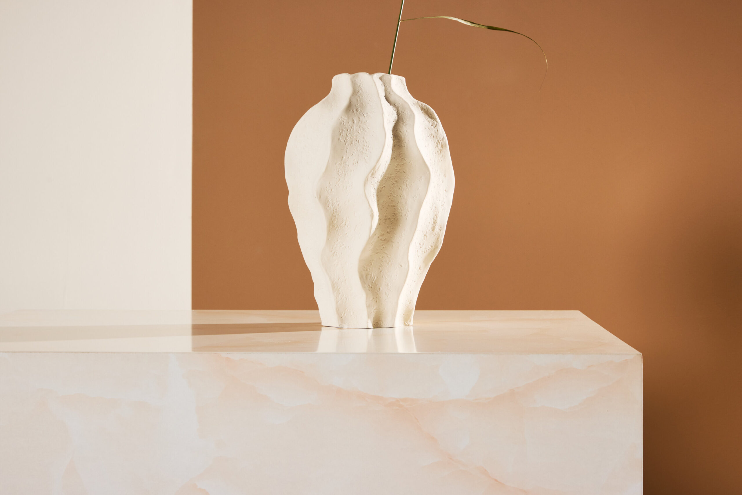 Table basse York - Jaune clair / Aspect marbre – Image 2