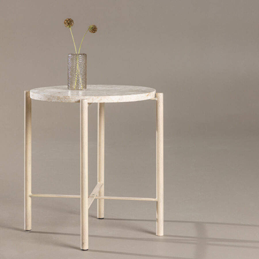 Table basse Sandhamn - ø40 cm - Beige