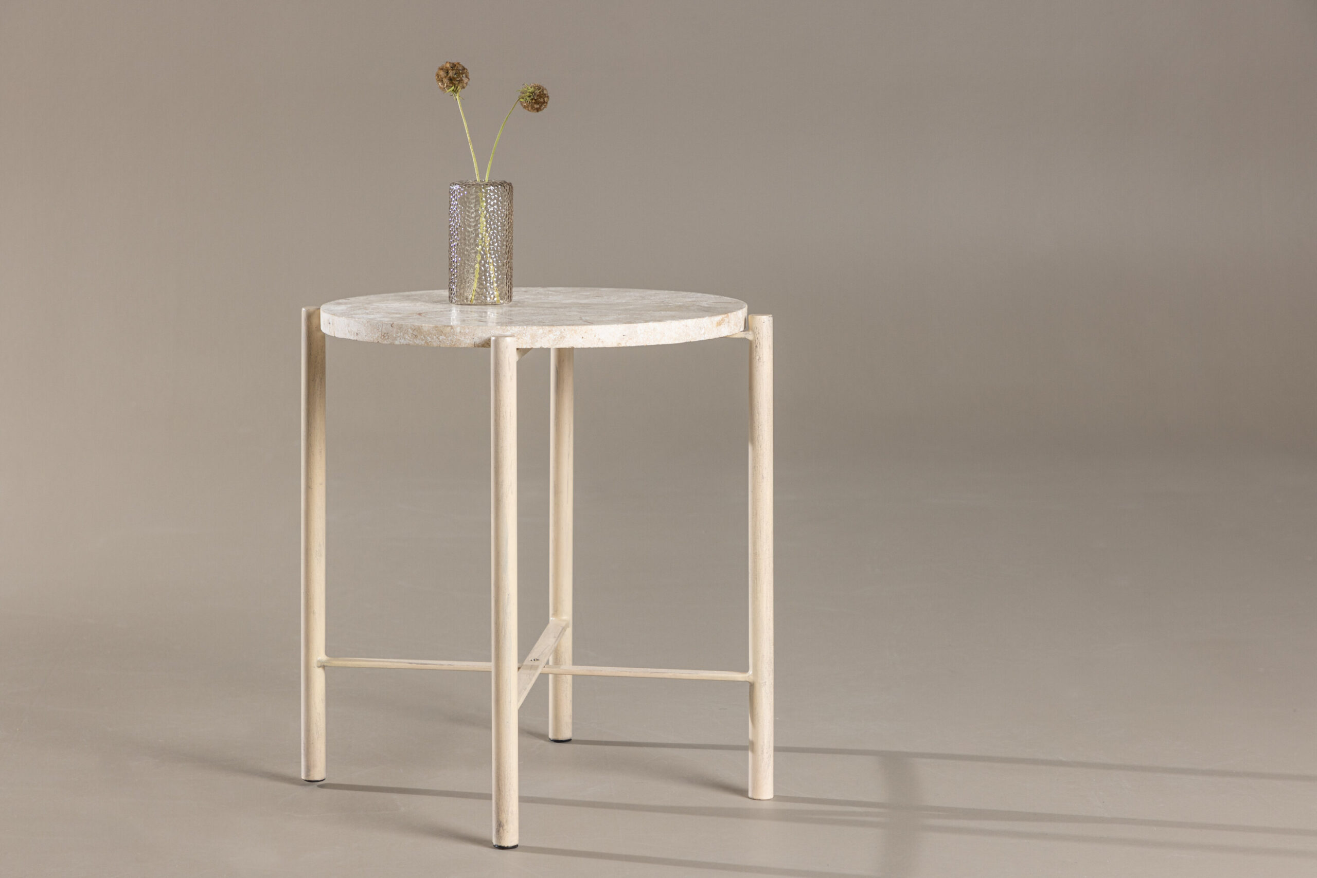 Table basse Sandhamn - ΓΈ40 cm - Beige