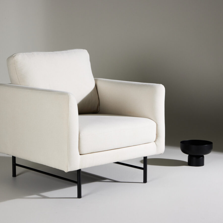 Fauteuil Sky - Tissu blanc