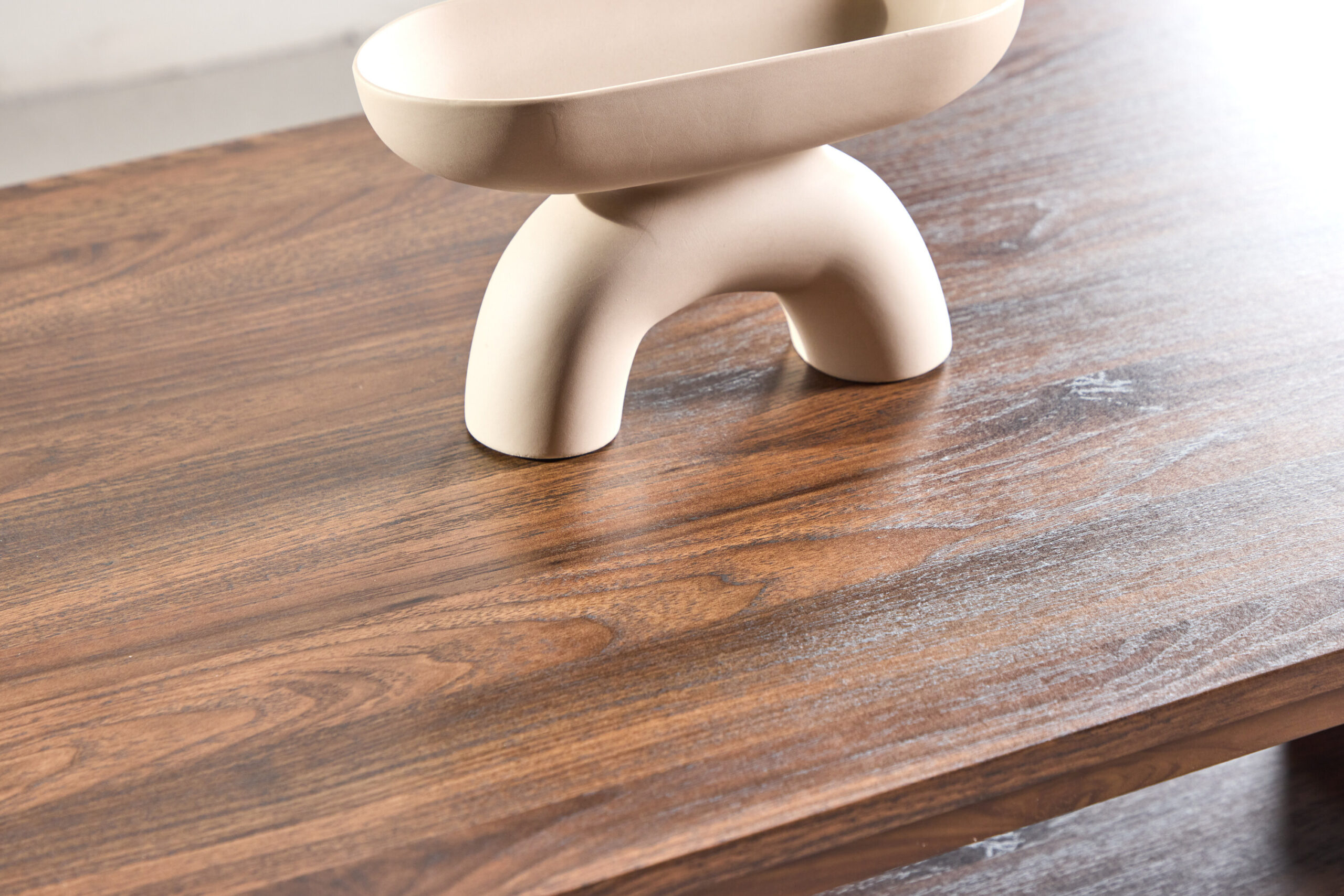 Table basse Maglehem - 130x60x38 cm - Acier Aspect noyer – Image 3