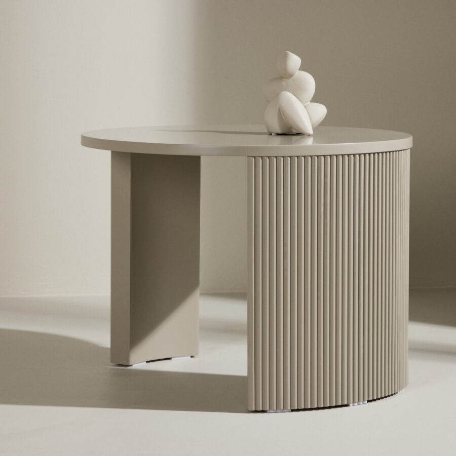 Table basse Bristol - ø60x45 cm - Beige