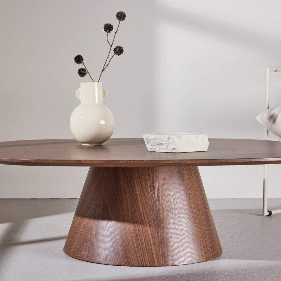 Table basse Lanzo 120×92,5×39 cm - Moka