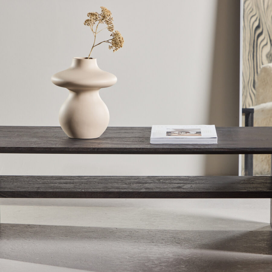 Table basse Telemarket 110×50×38 cm - Noir