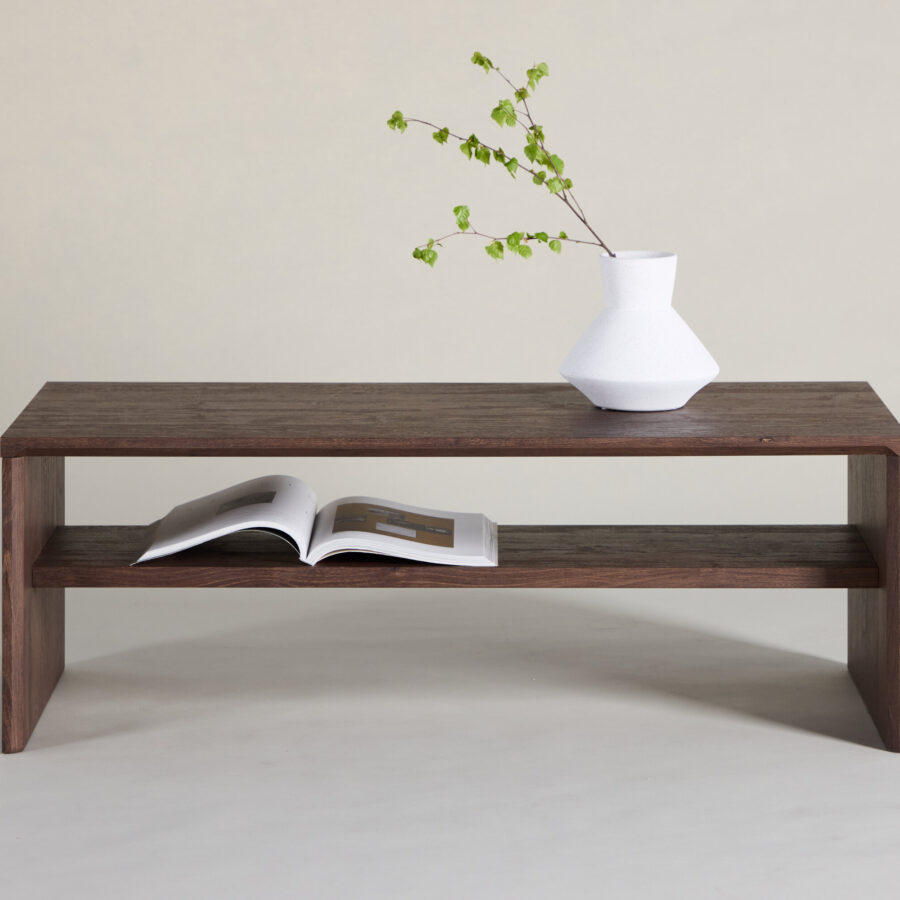 Table basse Telemarket 110×50×38 cm - Aspect moka