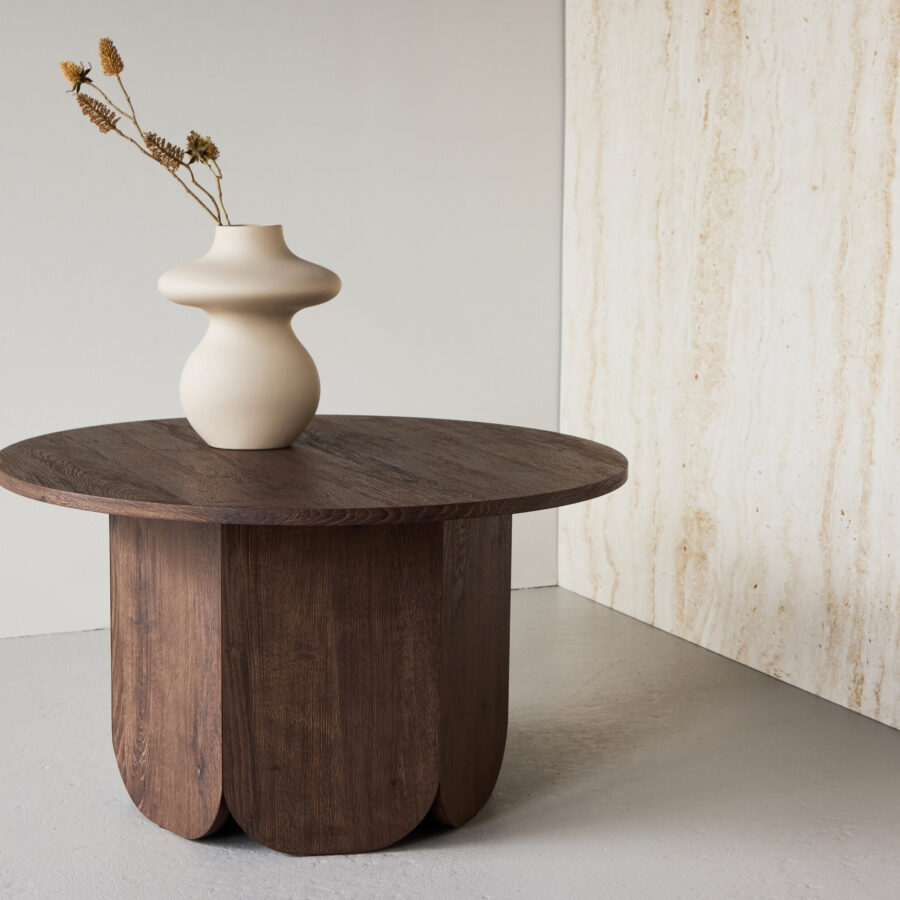 Table basse Tekla Ø 80×45 cm - Moka