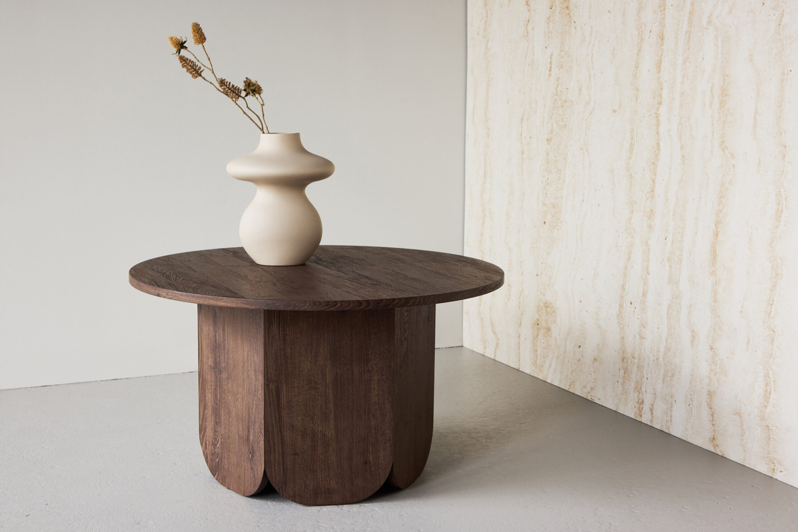 Table basse Tekla Ø 80×45 cm - Moka