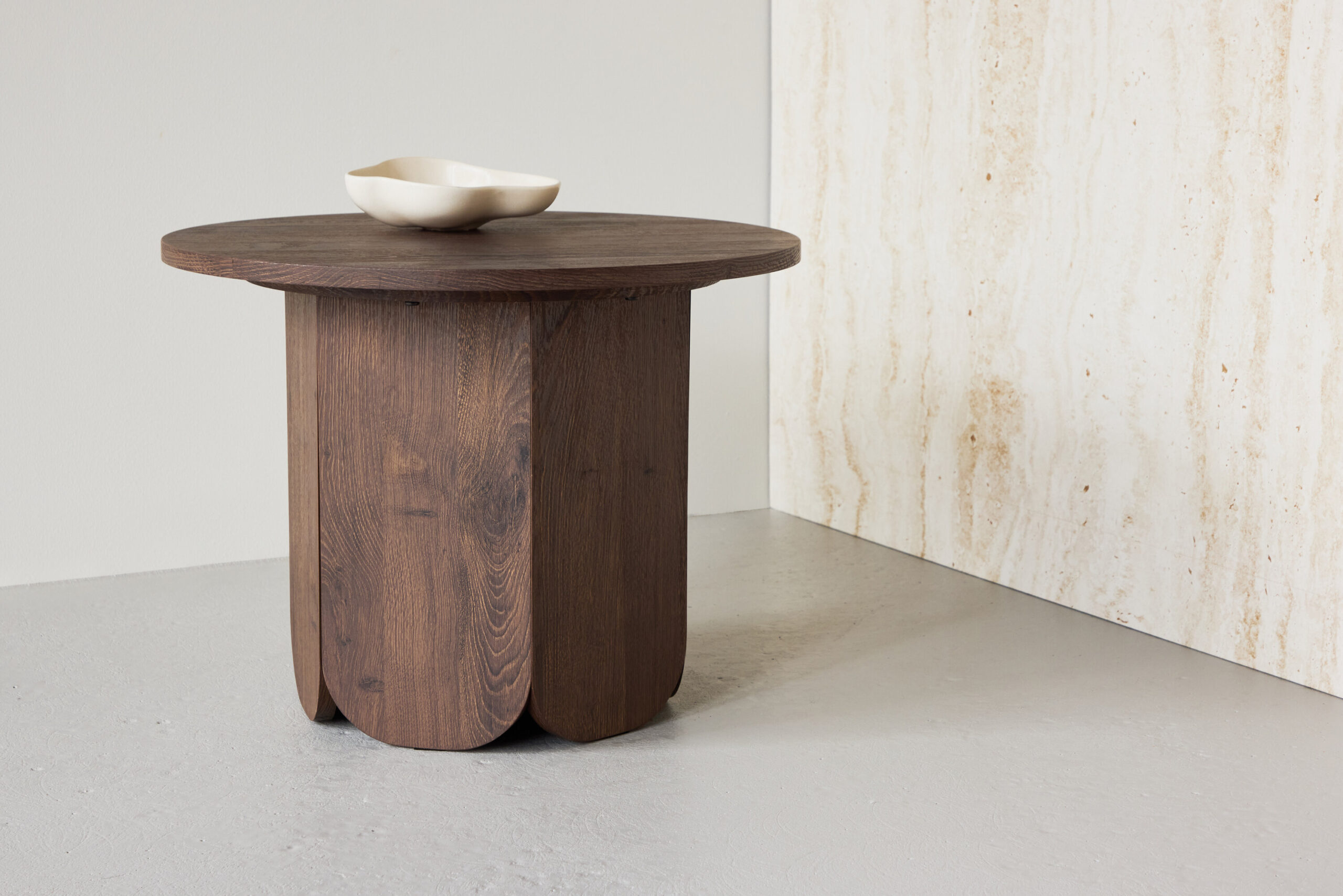 Table basse Tekla Ø60×45 cm - Moka