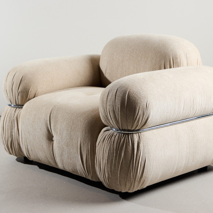 Fauteuil Mika – Tissu beige