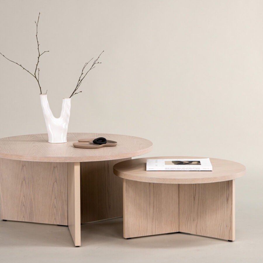 Table basse Saltö - Bois blanchi