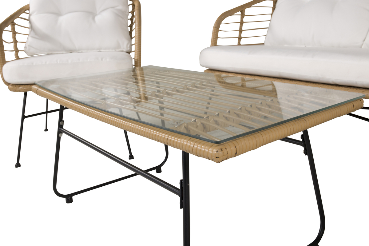 Ensemble outdoor en acier naturel avec coussins Stilren – Image 7