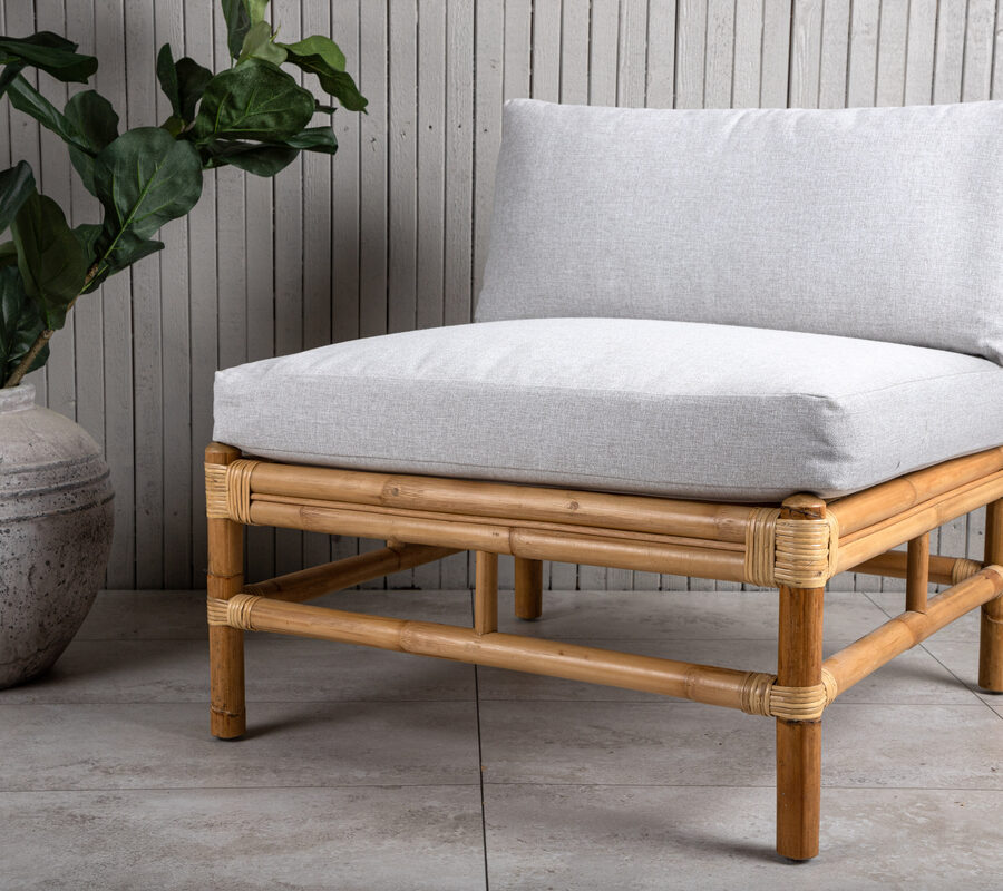 Canapé de terrasse avec coussins Module Canapé Extérieur