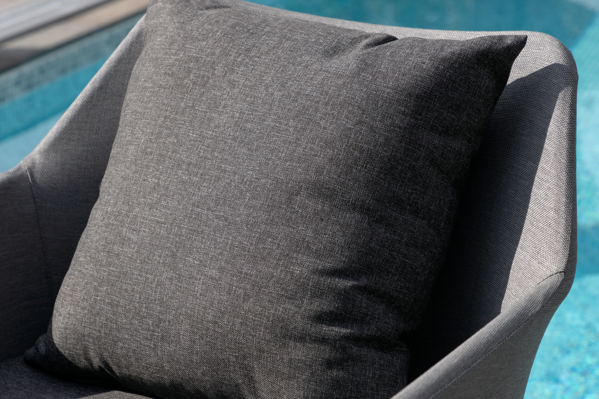 Set de jardin lounge en aluminium gris avec coussins Spoga – Image 10