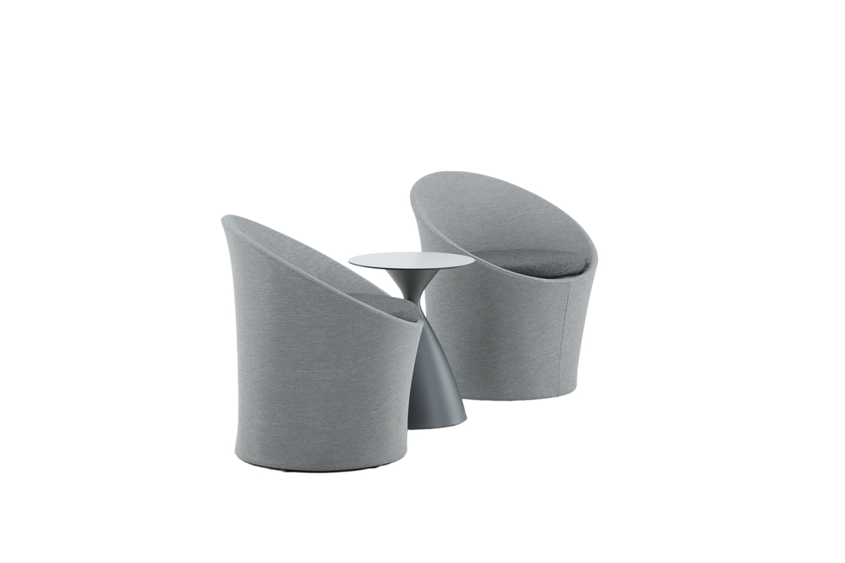 Ensemble salon extérieur en aluminium gris avec coussins Salon Lounge Extérieur – Image 19