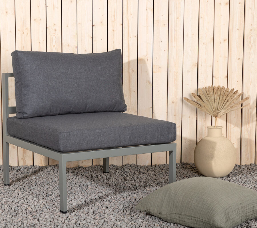 Canapé extérieur avec coussins Module Canapé Extérieur