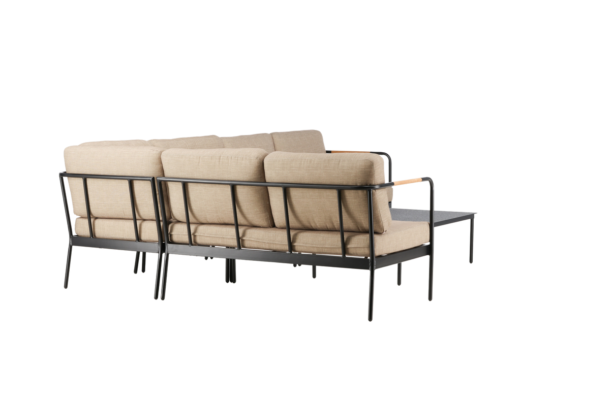 Set de jardin lounge en acier beige avec coussins Upplev – Image 4
