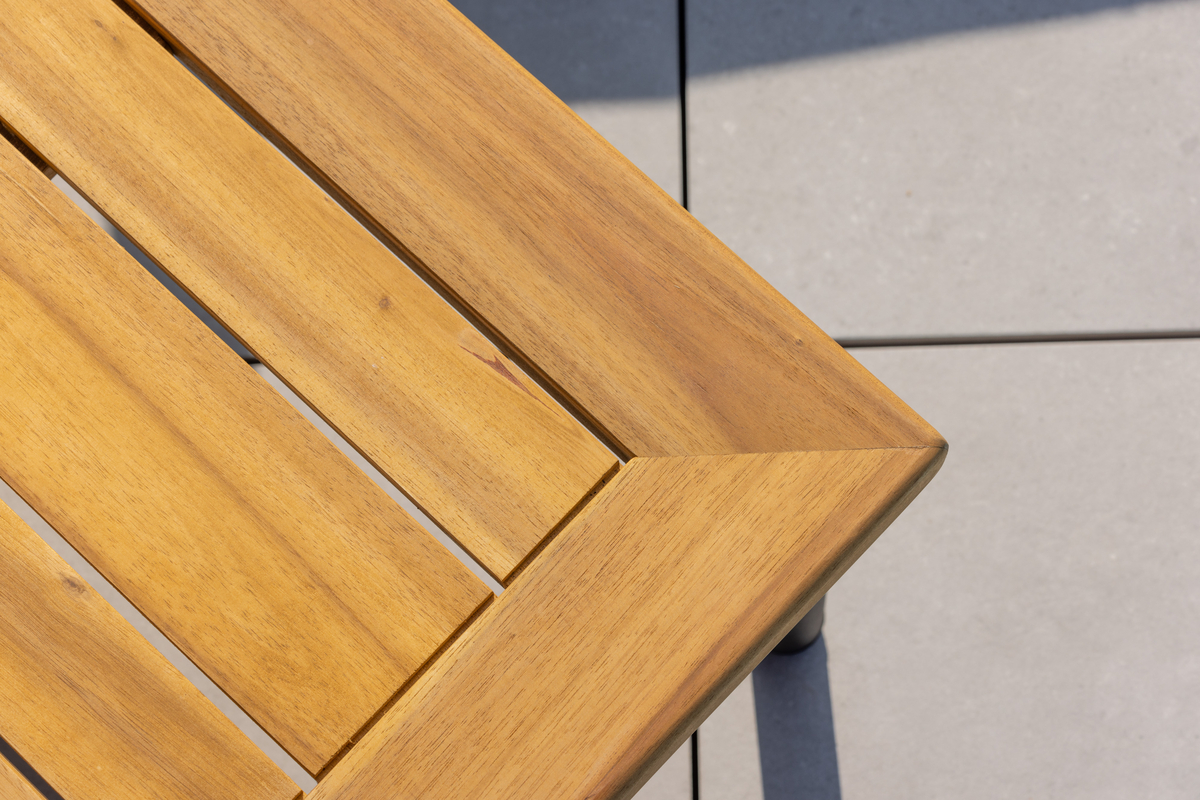 Salon lounge outdoor en polyester rope noir avec coussins Salon de Jardin – Image 7