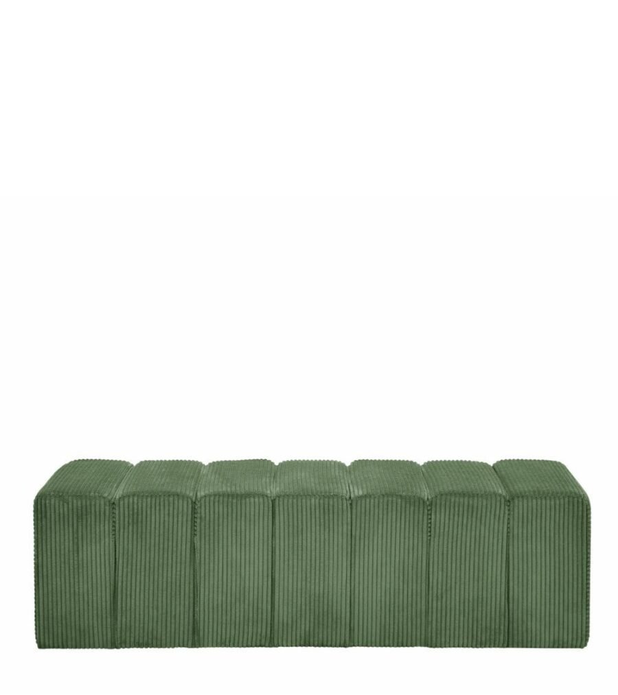 Banc Velours Vert Grand Melvin — Athezza