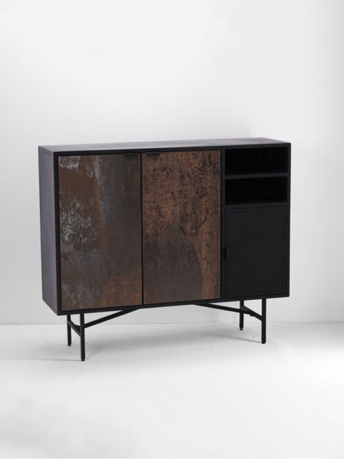Buffet Industriel Métal Rasty — Athezza