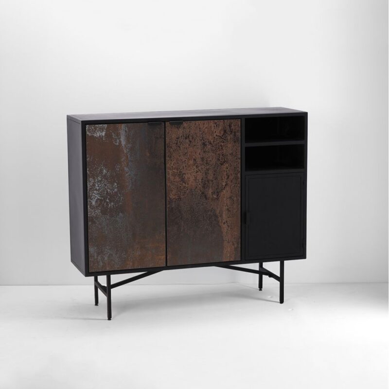 Buffet Industriel Métal Rasty — Athezza