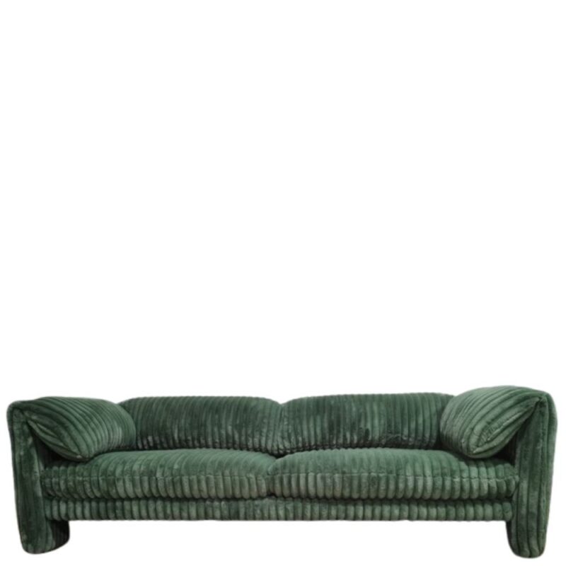 Canapé Velours Vert Cologne — Athezza