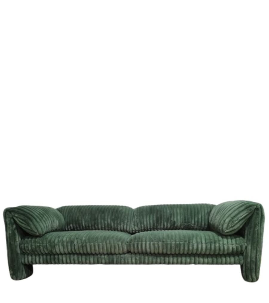 Canapé Velours Vert Cologne — Athezza