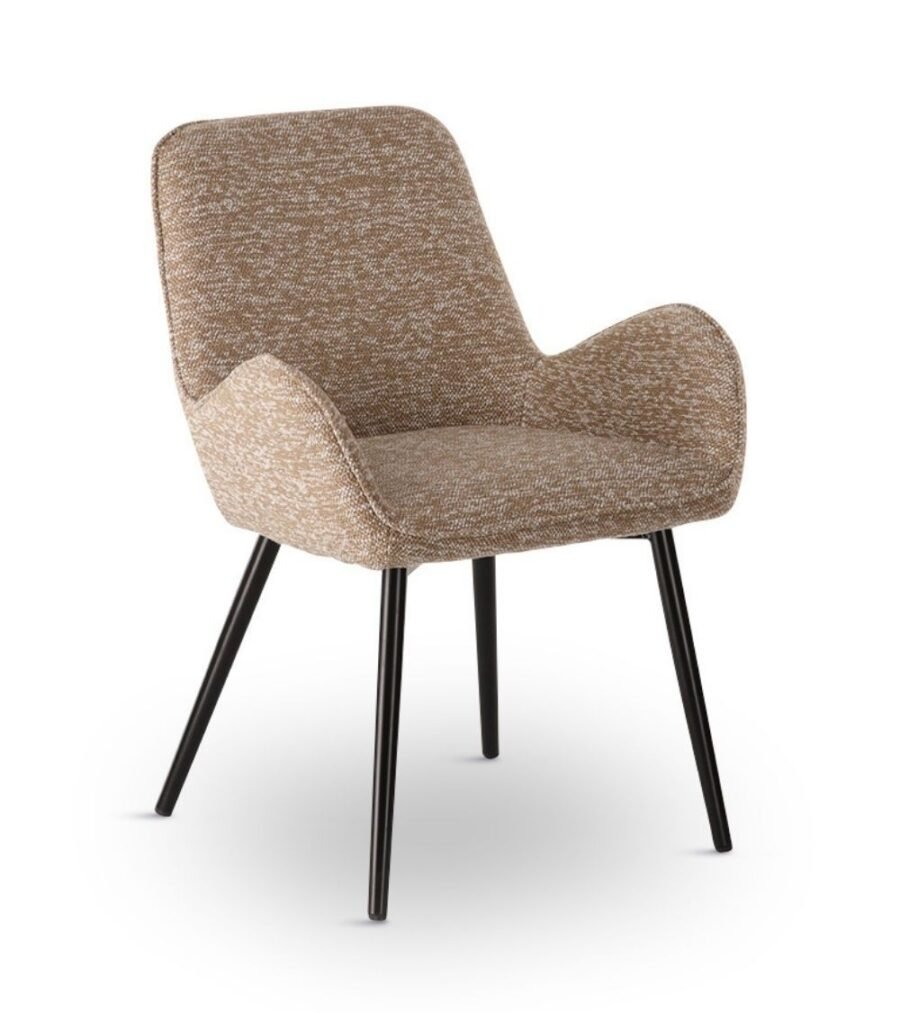 Chaise Tissu Chiné Beige Trevise — Athezza