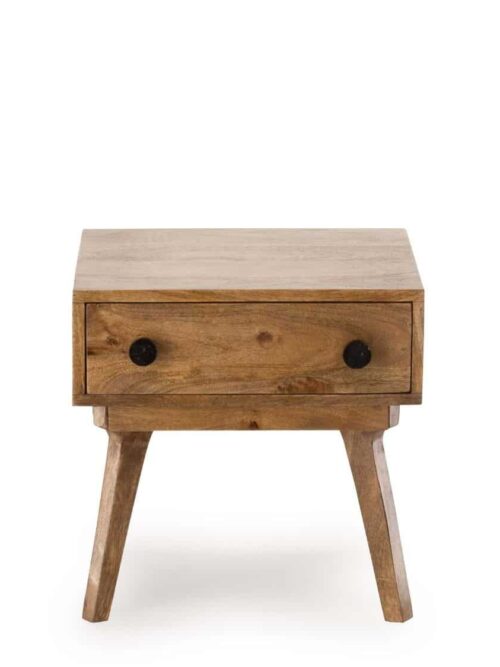Table de Chevet Manguier Métal Trem — Athezza