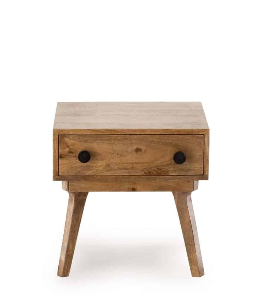 Table de Chevet Manguier Métal Trem — Athezza